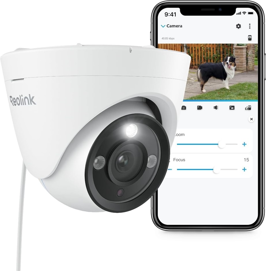REOLINK 4K Security Camera Outdoor System, Home IP PoE Cam with 3X Optical