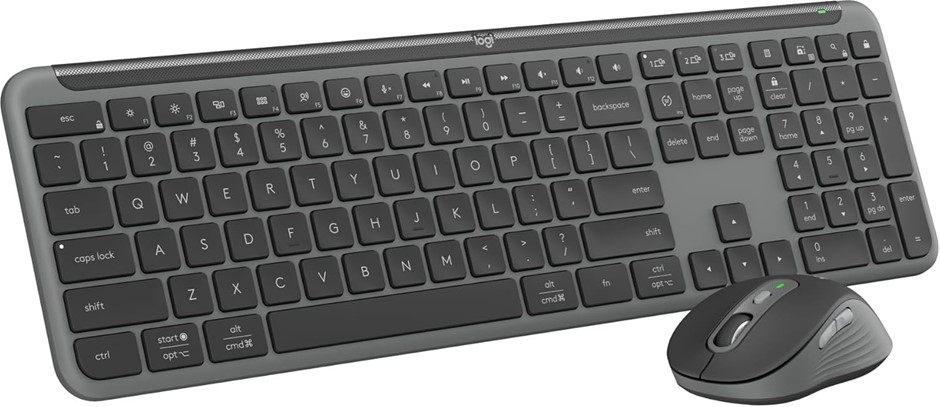 LOGITECH MK950 Signature Slim Wireless Keyboard and Mouse Combo, Sleek Desi