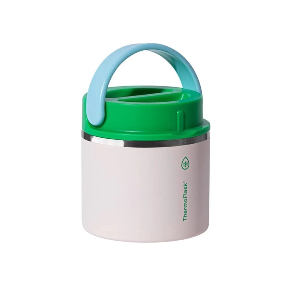 2 x THERMOFLASK Insulated Food Jar, 591ml, Pastel Cream.