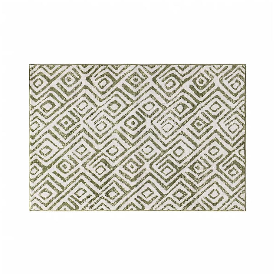 MON CHATEAU Accent Rug, 76 x 114cm, Green. N.B: Minor stain.
