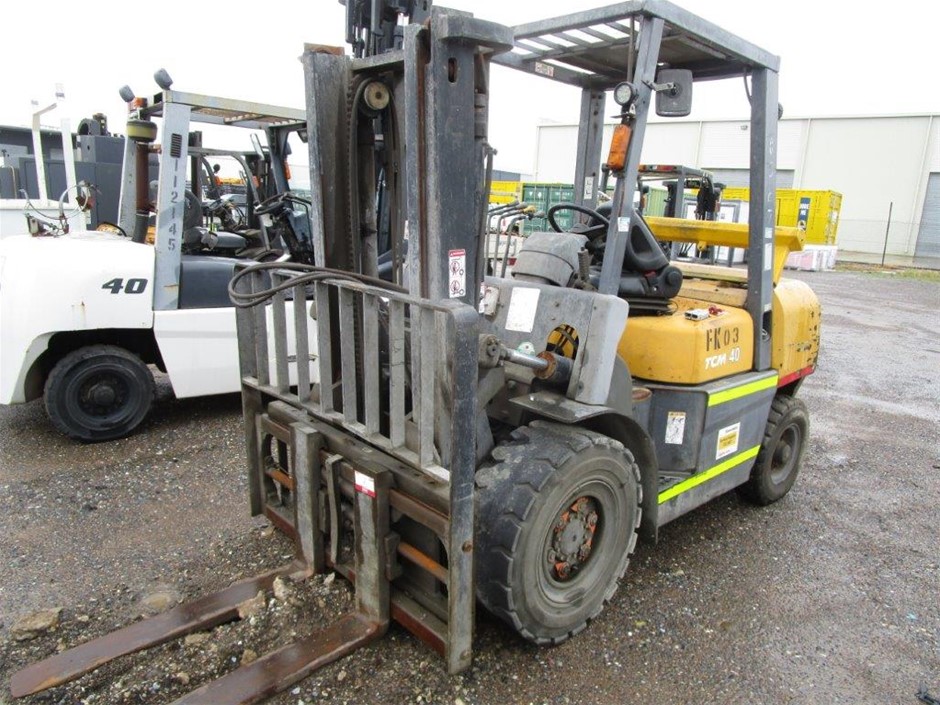 2013/January TCM FD40T9 4 Wheel Counterbalance Forklift