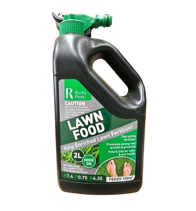 2 x ROCKY POINT Lawn Fertilisers Incl: 1 x Lawn Food & 1 x Feed + Weed.