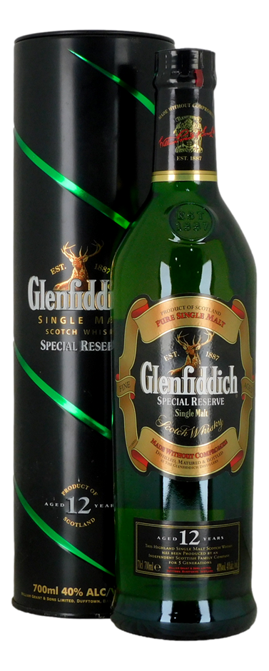 Glenfiddich Special Reserve Single Malt Scotch Whisky 12 YO (1x 700mL)