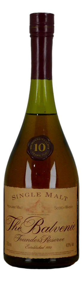 The Balvenie Founders Reserve10 YO Single Malt Scotch Whisky  (1x 750mL)