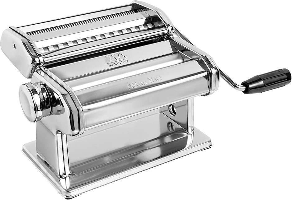 MARCATO Atlas 180 Pasta Machine, 180mm Wide, Hand Crank, AT-180-CLS. NB: Mi