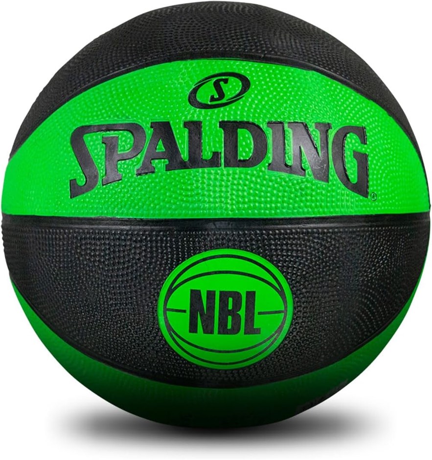 Spalding NBL Outdoor Basketball, Green & Black, Size 6