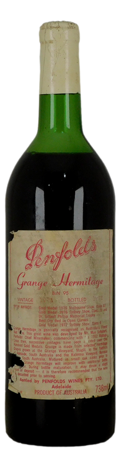 Penfolds Grange Hermitage 1973 (1x 738mL), SA.