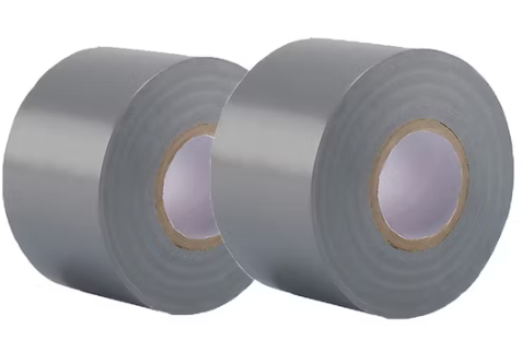 6 Rolls x HIGHPOWER PVC Pipe Wrapping Duct Tapes, 48mm x 12M x 0.18mm, Grey