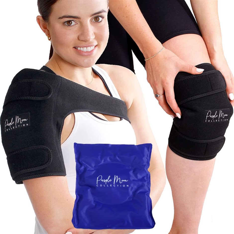 PMC Multi-Purpose Shouler & Knee Wrap, Microwavable & Freezable, For Pain o