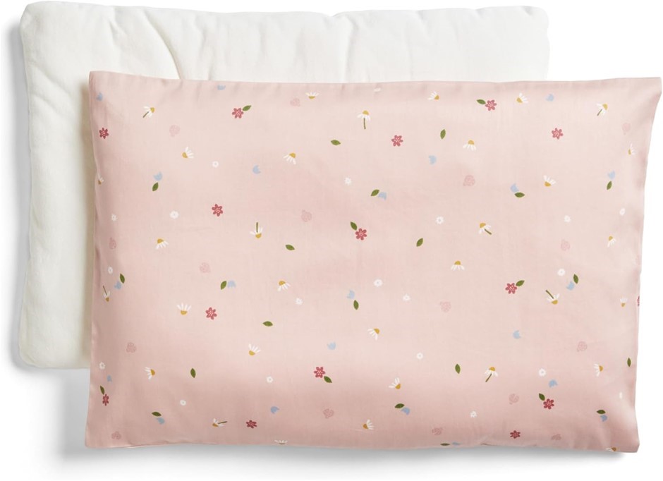 ergoPouch Organic Toddler Pillow and Case, Daisies