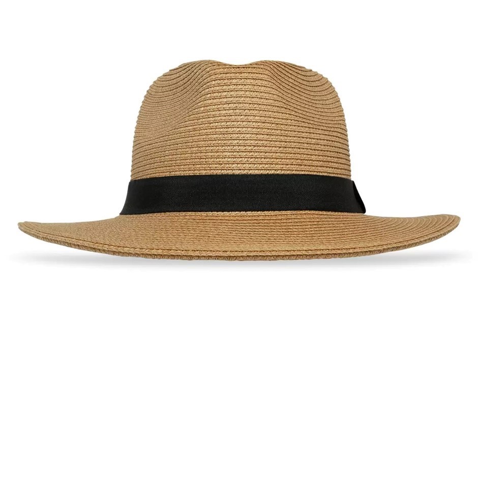 SOLAR ESCAPE UV Carlsbad Fedora, One Size, Tan. Buyers Note - Discount Fre
