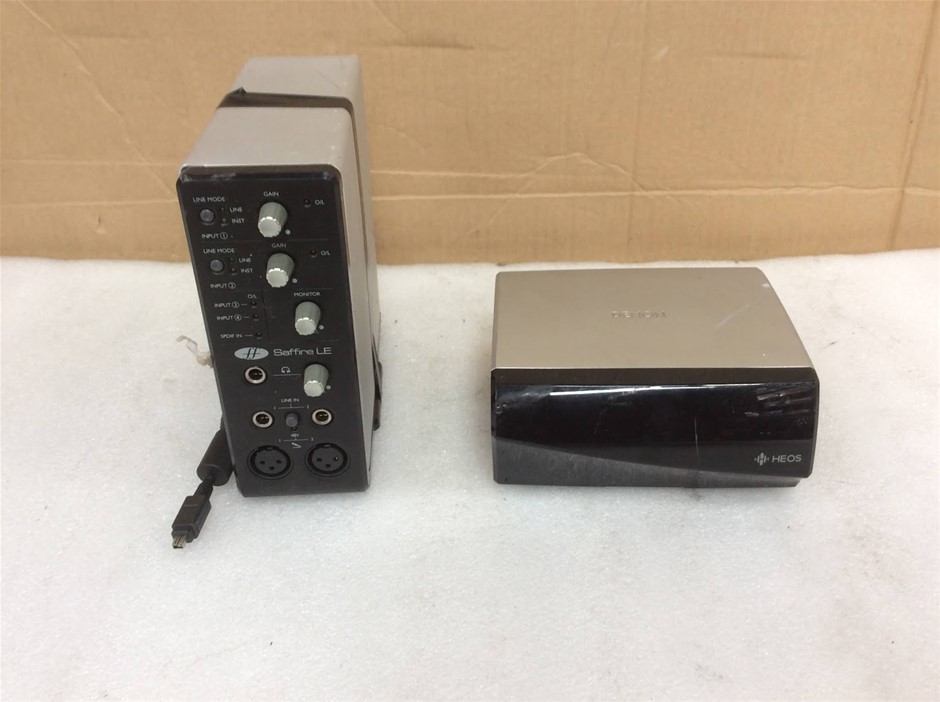 Focusrite Saffire LE Audio Interface + Denon HEOS Link Wireless Pre-Amplifi