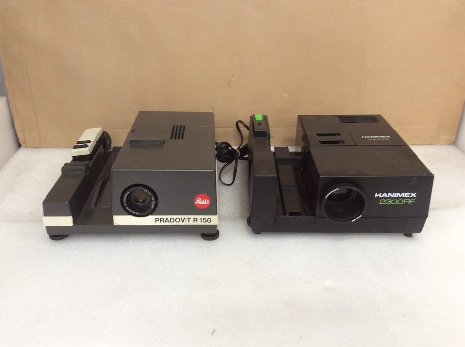 Ernst Leitz Wetzlar Pradovit R150 Slide Projector+Hanimex 2300RF Projector