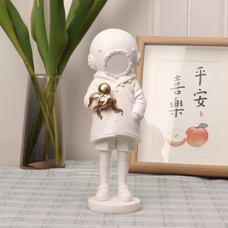 Banksy (After) Resin Sculpture Think Tank