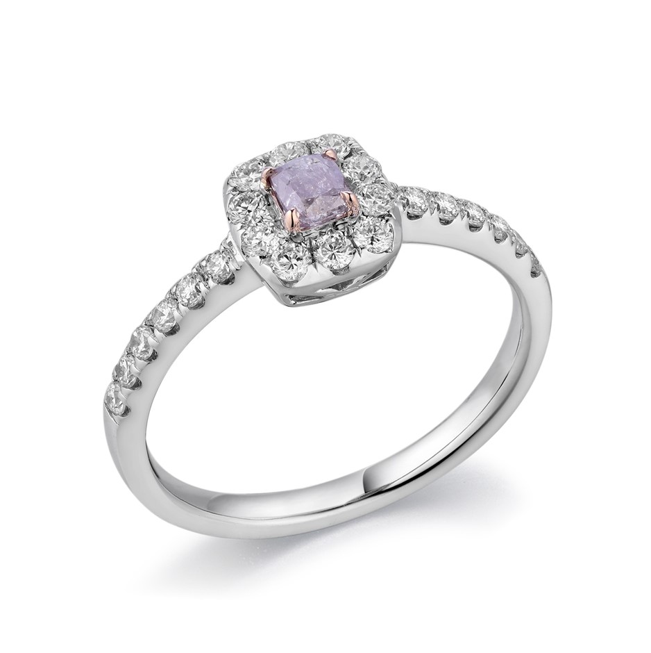 0.62tcw Pink Diamond Gold Ring