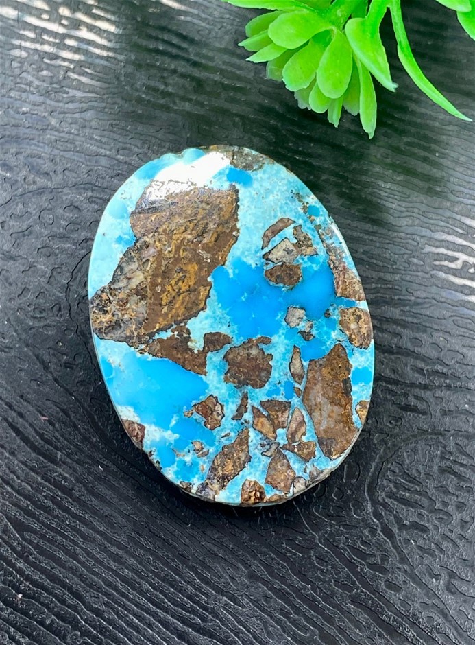 28.35 CT Quality Natural Pyrite Turquoise