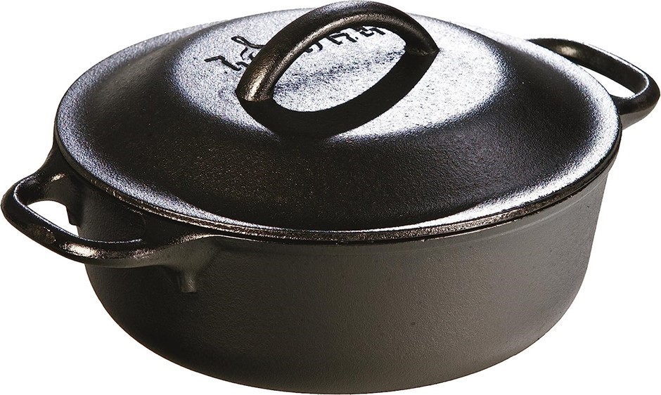 LODGE 2-Quart Cast Iron Serving Pot, 2 Quart / 1.8L, Black, L2SPK. NB: New