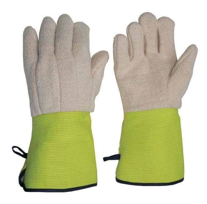 12 Pairs x FRONTIER Flame Resistant Cotton Terry Cord Gloves, Size L, Jerse