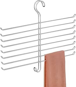 InterDesign Classico Wrinkle Free Scarf Closet Organizer Hanger, No Snag St