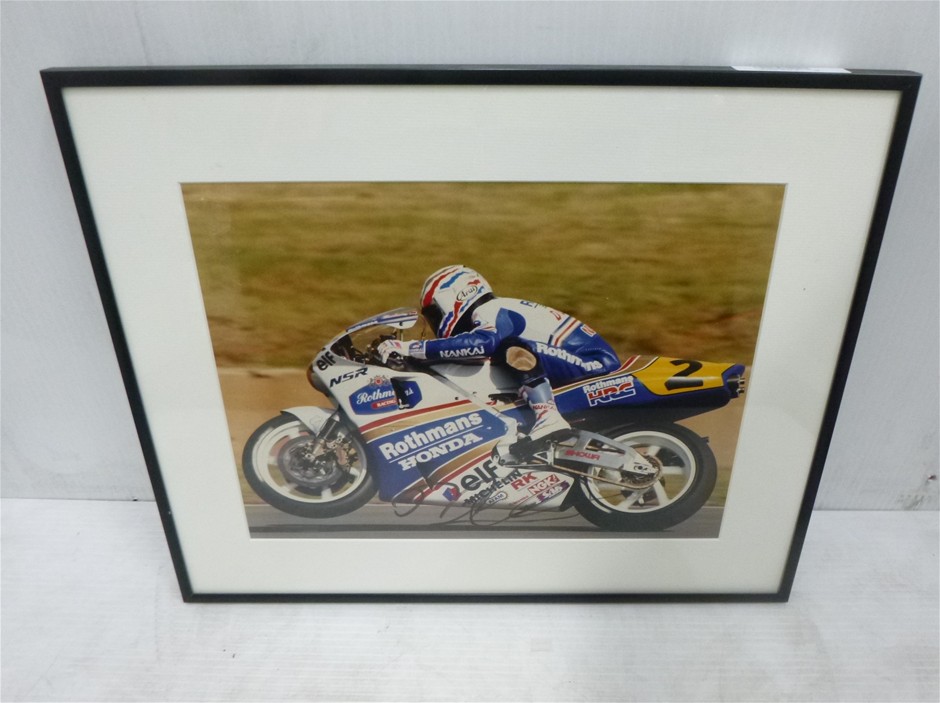 Rothmans Honda  ( HRC ) ELF Michelin Autographed Signed Framed Photo