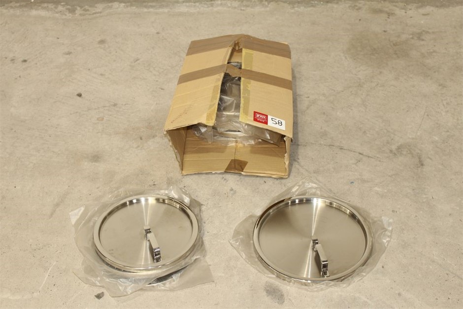 Quantity of Never Used Stainless Steel Lids