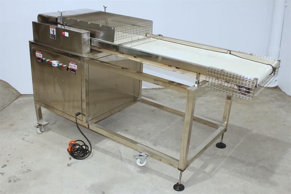 Stainless Steel Belt Conveyor with Rotary Cutter