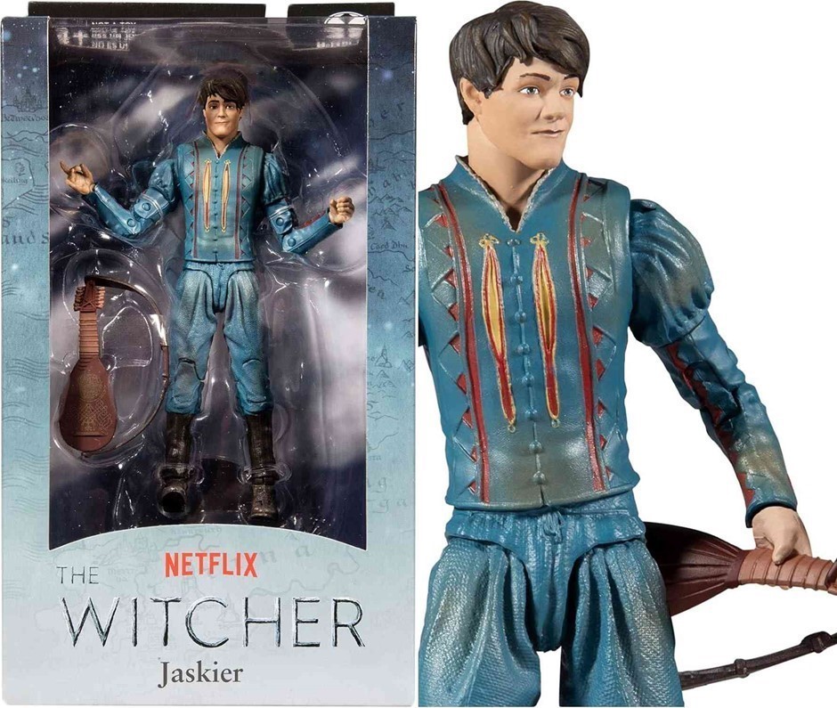 THE WITCHER (Netflix) Jaskier Action Figure with Accessories, 7-Inch Figure