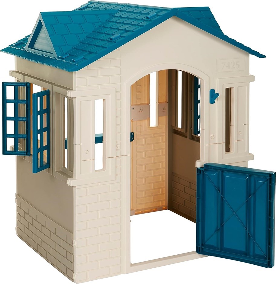 LITTLE TIKES Small Cape Cottage Refresh Playhouse, Blue.