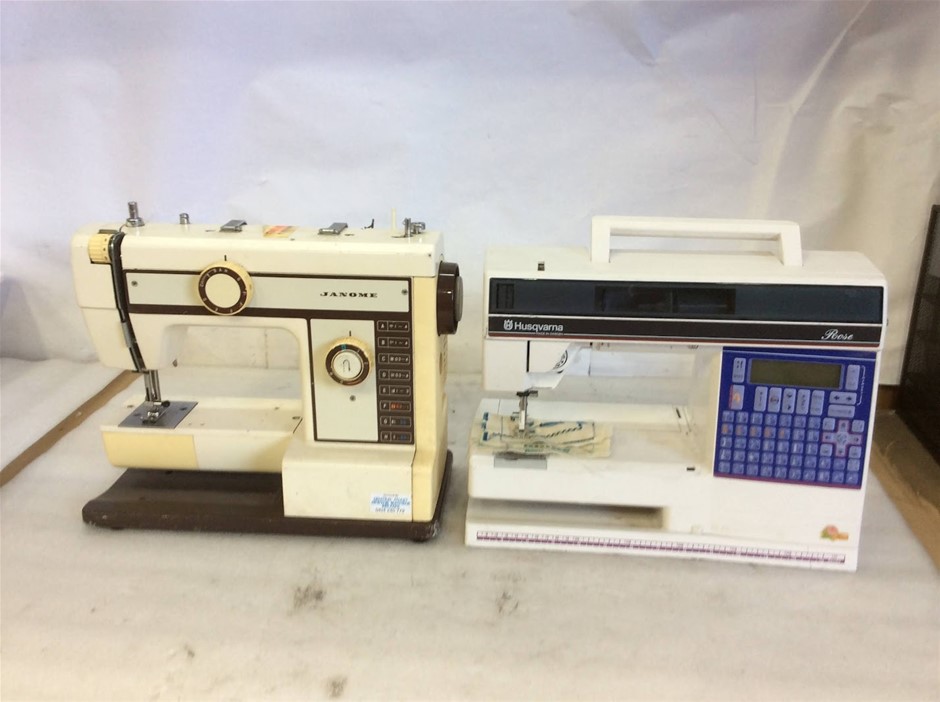 Husqvarna Rose&Janome Sewing Machine (Lot of 2)