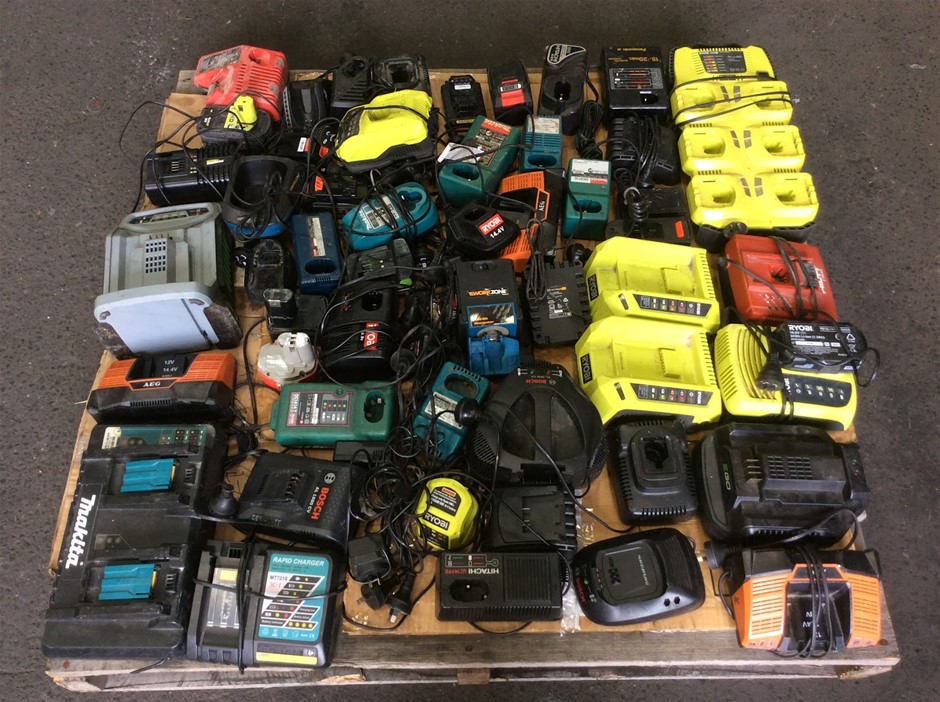 Mixed Power Tool Battery Chargers