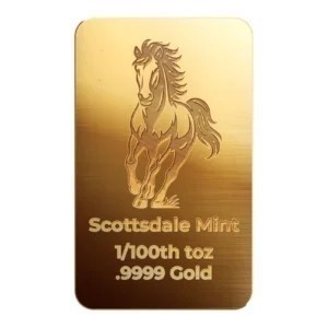 1/100th oz Scottdale gold bar