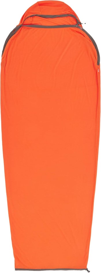 Sea to Summit Reactor Extreme Sleeping Bag Liner, Spicy Orange, Mummy with