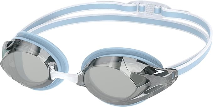 Speedo Women's Vanquisher 3.0 Mirrored Goggles, Swim, Enhanced Vision