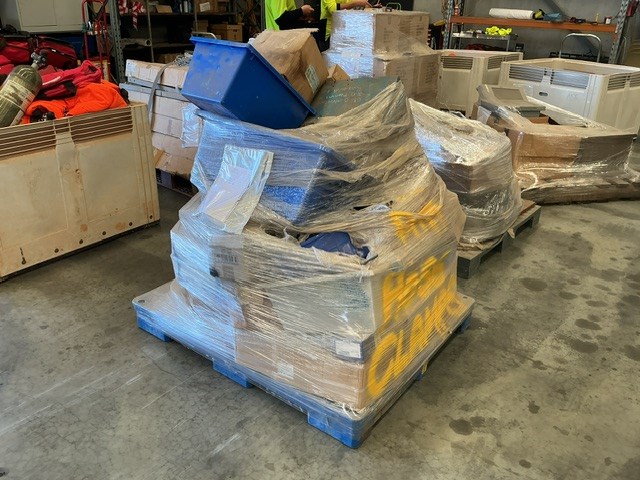 <p>Pallet of Pipe Clamps</p>