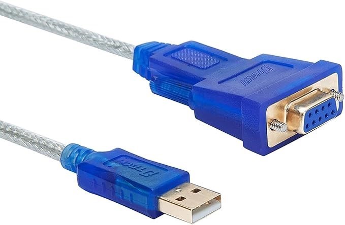 DTECH 1.8 Meter USB to RS232 DB9 Female Serial Adapter Cable Supports USB 2