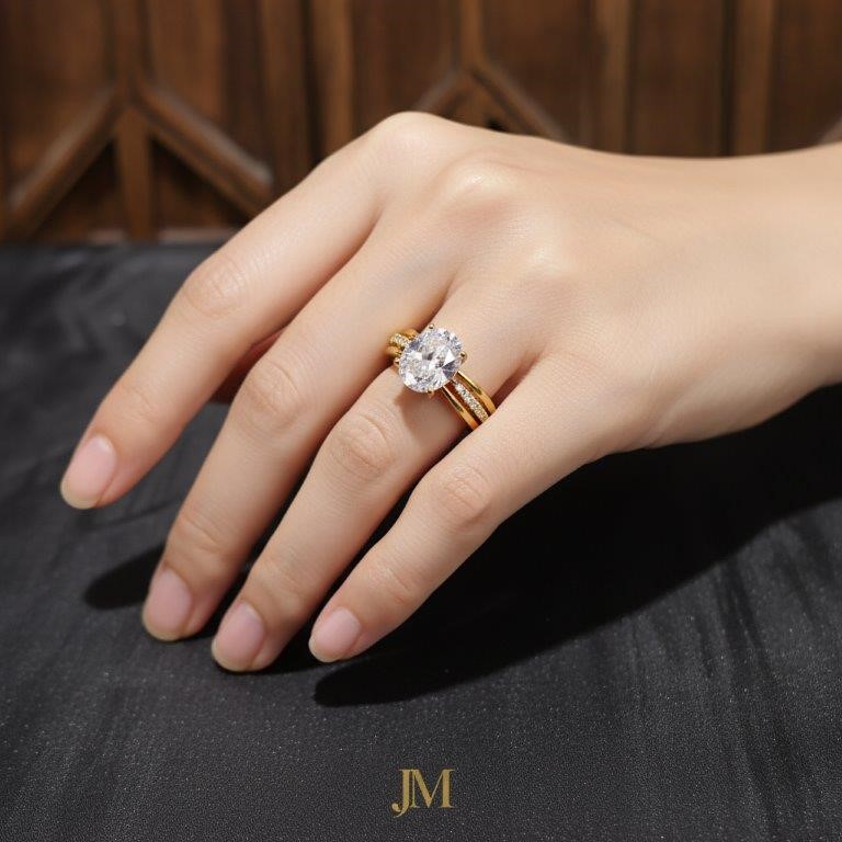 22K/Italy Yellow Gold Filled Ring -(stamped 22K/Italy)9 US