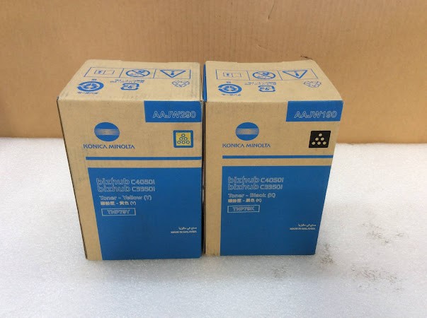 Konica Minolta TNP79Y Yellow&TNP79K Black Toner Cartridge New (Lot of 2)