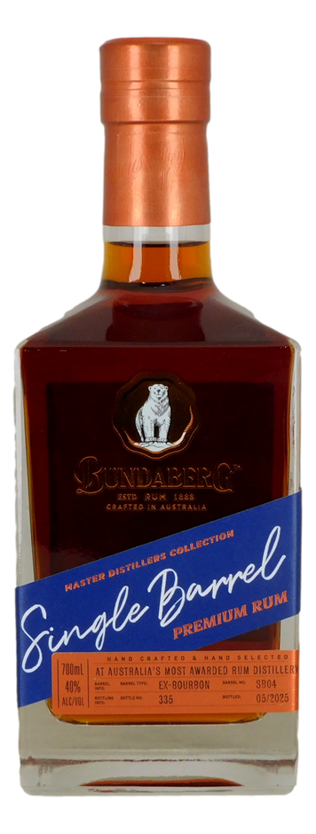 MDC Bundaberg Single Barrel Premium Rum (1x 700mL)