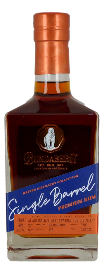 MDC Bundaberg Single Barrel Premium Rum (1x 700mL)