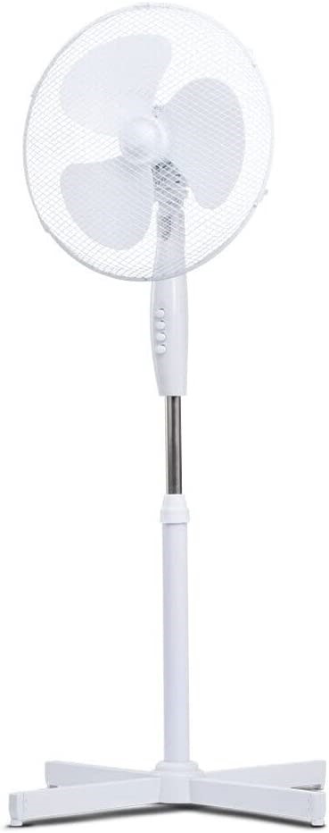 GOLDAIR Select Pedestal Fan, 40 cm, White. NB: Damaged Box.