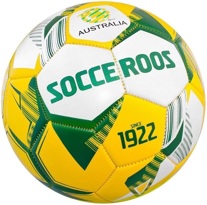 SUMMIT Socceroos Heritage Soccer Ball, Size 1 – Foam-Backed PVC with Soft F