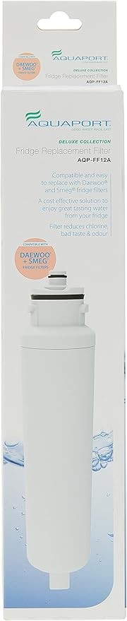 2 x AQUAPORT Fridge Filter for Daewoo and SMEG NB: Sealed, no further testi