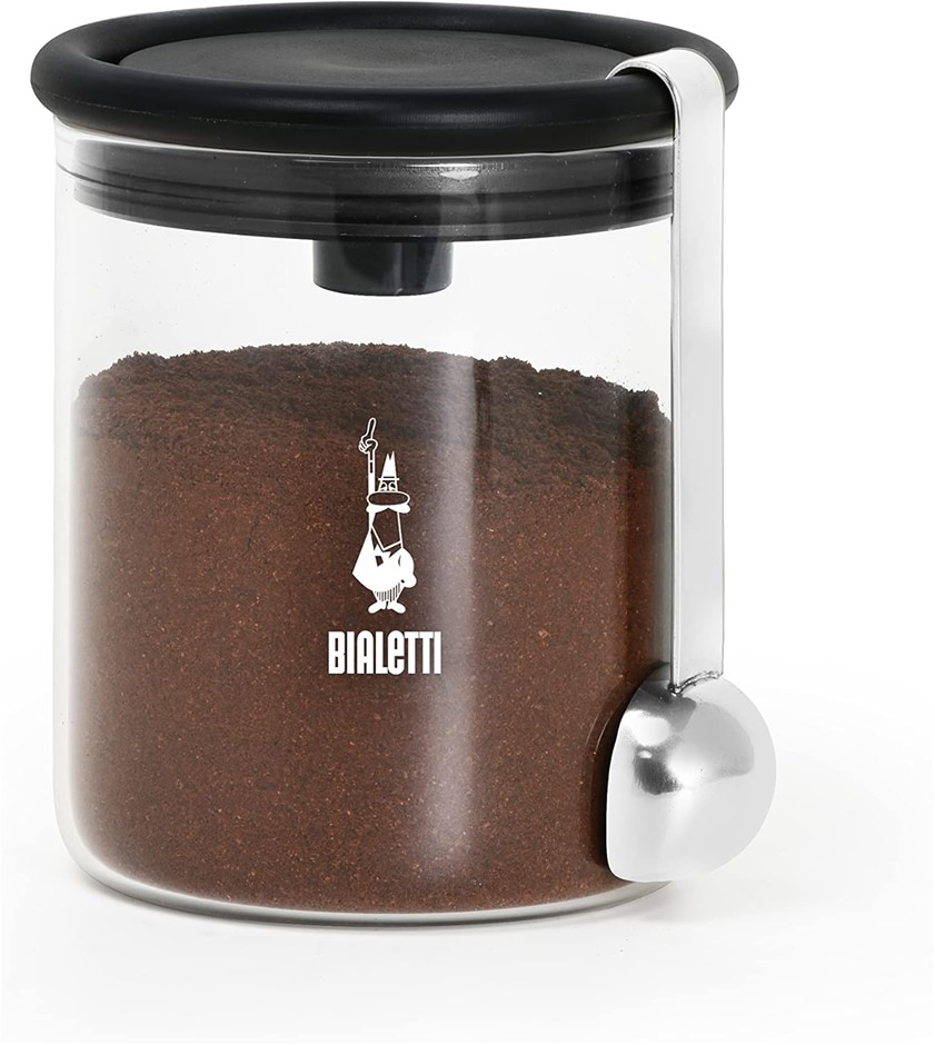 BIALETTI - Smart Coffee Jar: Made in Glass to Preserve the Aroma of the Cof