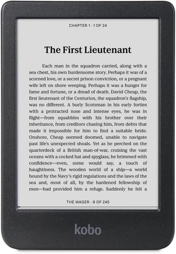 KOBO Clara E-Book Reader, Black/White.