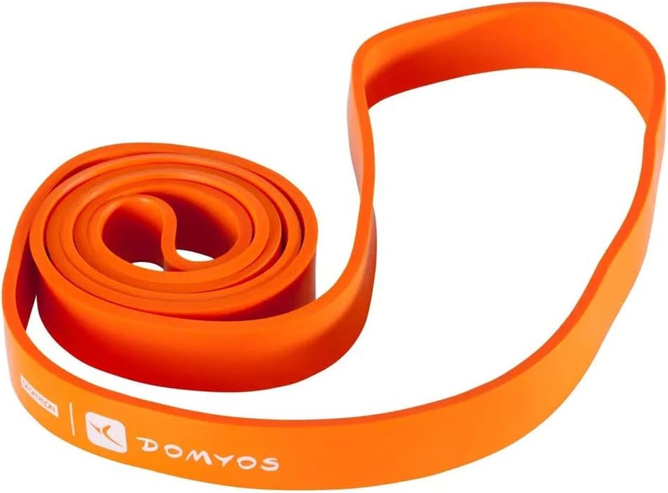 7 x DECATHLON Corength Cross Training Resistance Bands, 35kg, Orange.