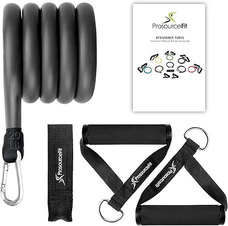 5 x PROSOURCE FIT Resistance Bands Set Exercise Guide Full-Body Exercises a