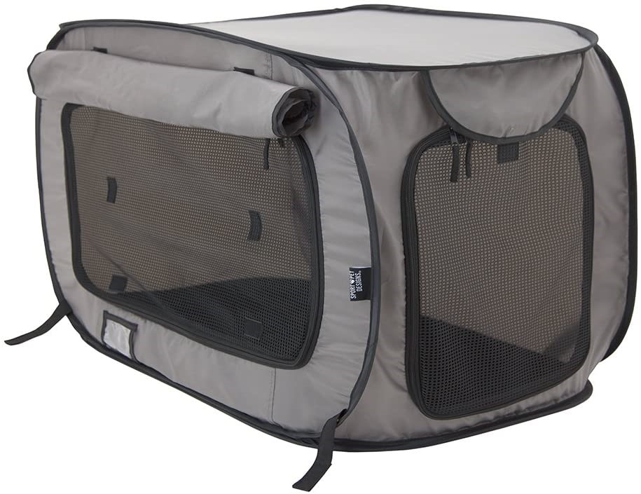 SPORTPET DESIGNS Pop Open Portable Kennel, Waterproof, Large 80 x 50 x 50cm
