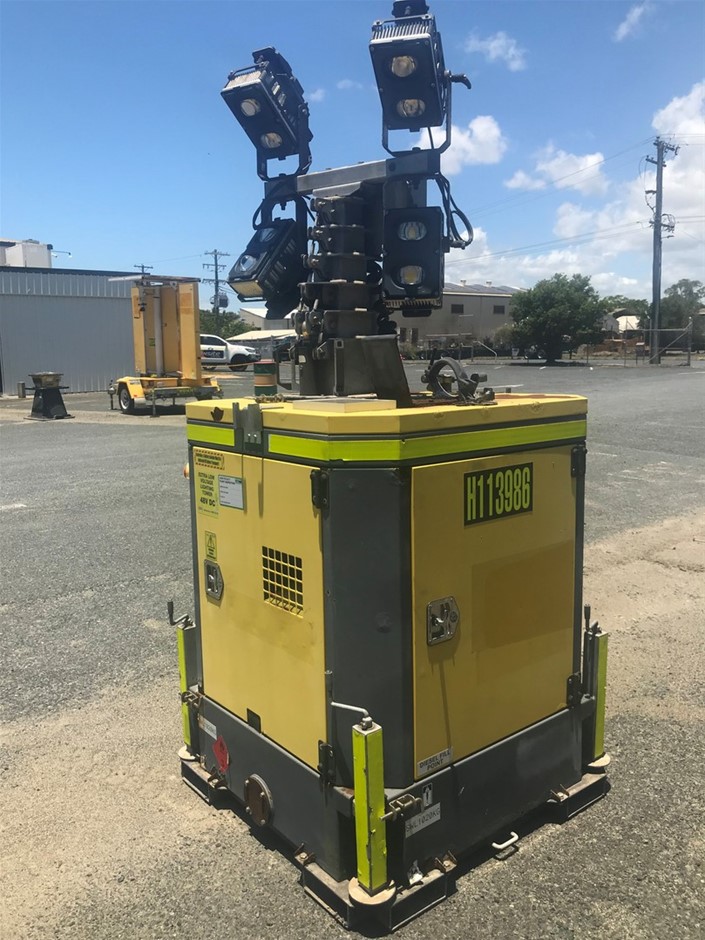 2021 Atlas Copco Hilight B5+ Lighting Tower - 1,400w - LED DC Cube - Mackay