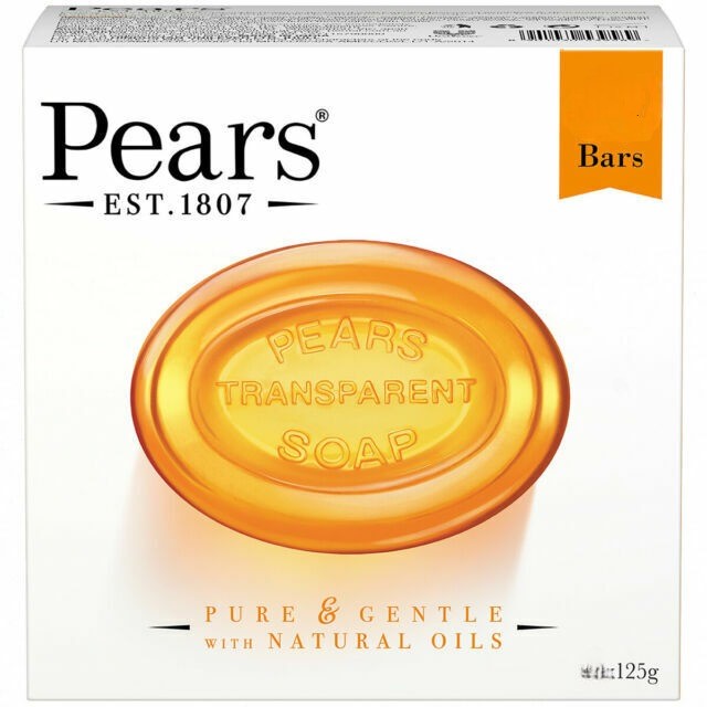 13 x PEARS Pure & Gentle Transparent Bar Soap w/ Natural Oils, 125g.