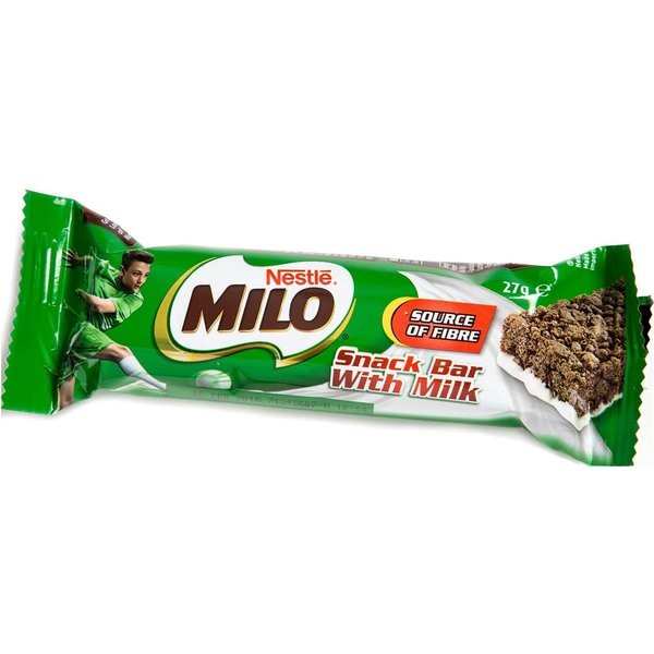 30 x MILO Snack Bars Dipped in White Chocolate, 27g. Best Before: 01/2026.